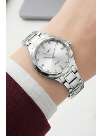 Çelik Kordon Çelik Kasa Kadın Kol Saati Gümüş sdfer191