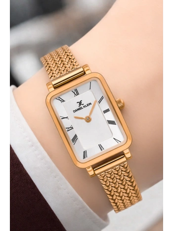 Daniel Klein Çelik Kordon Çelik Kasa Kadın Kol Saati+Bileklik Hediyeli Rose Renk sddk114