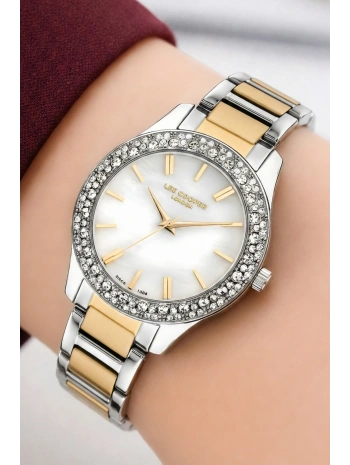 Lee Cooper Gümüş-Gold Renk Çelik Kordon&kasa Kadın Kol Saati Bileklik Hediyeli Sdlc015