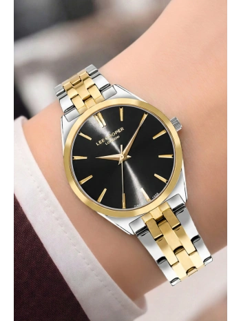 Lee Cooper Gümüş-Gold Renk Çelik Kordon&kasa Kadın Kol Saati Bileklik Hediyeli Sdlc017