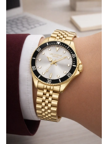 Lee Cooper Gold Renk Çelik Kordon&kasa Kadın Kol Saati Bileklik Hediyeli Sdlc019