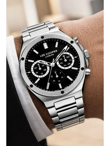 Lee Cooper Gümüş Renk Çelik Kordon Erkek Kol Saati 3atm Bileklik Sdlc029