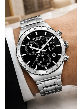 Lee Cooper Gümüş Renk Çelik Kordon Erkek Kol Saati 3atm Bileklik Sdlc030