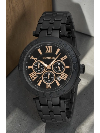 Commes Erkek Kol Saati Fonksiyonlar Aktif Siyah Renk Çelik Kordon Sdcms033