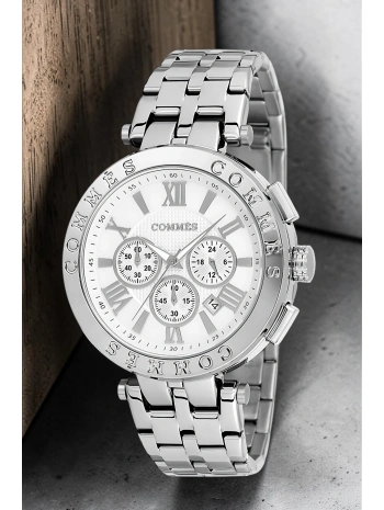 Commes Erkek Kol Saati Fonksiyonlar Aktif Gümüş Renk Çelik Kordon Sdcms033