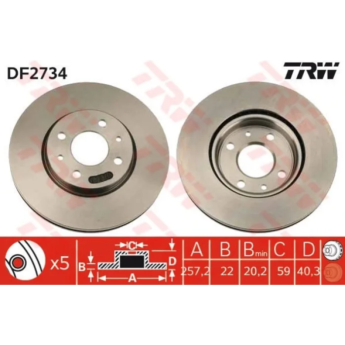 FREN DISKI ON HAVALI  ALBEA LINEA DOBLO IDEA NEMO BIPPER FIORINO 500 DEBRA MITO