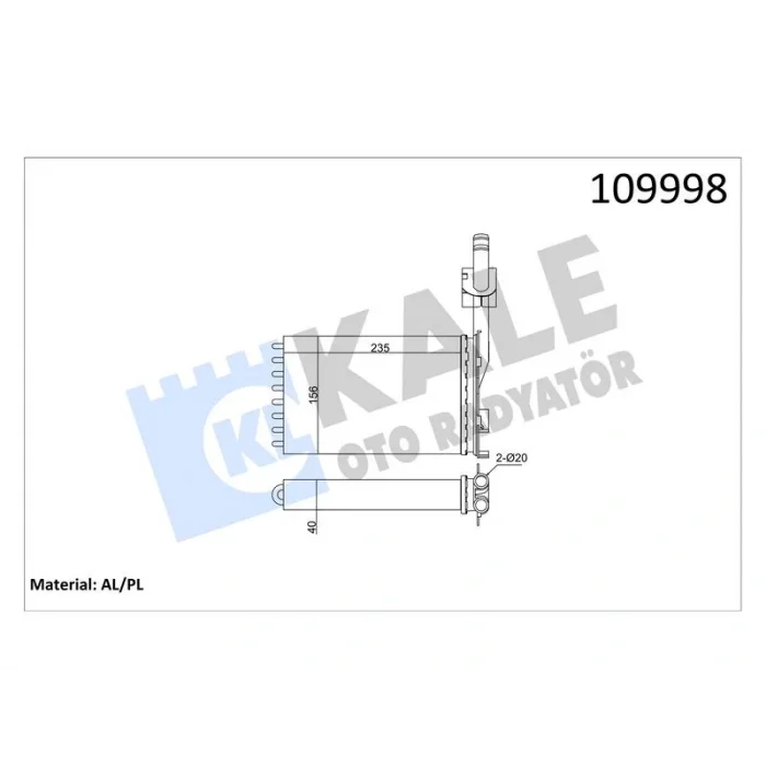 KALORIFER R21 OPTIMA MANAGER CONCORDE (ALUMINYUM BORULU) 2 SIRA AL+PL