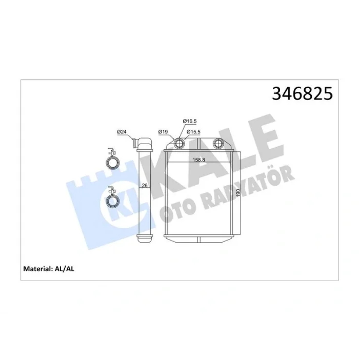 KALORIFER RADYATORU DOKKER LODGY 1.2 1.5DCI 1.6 AL BRZ