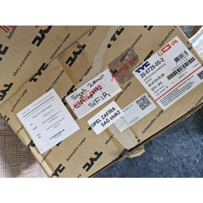 OPEL ZAFİRA B SAĞ ÖN FAR MOTORLU SIFIR 2005-2008