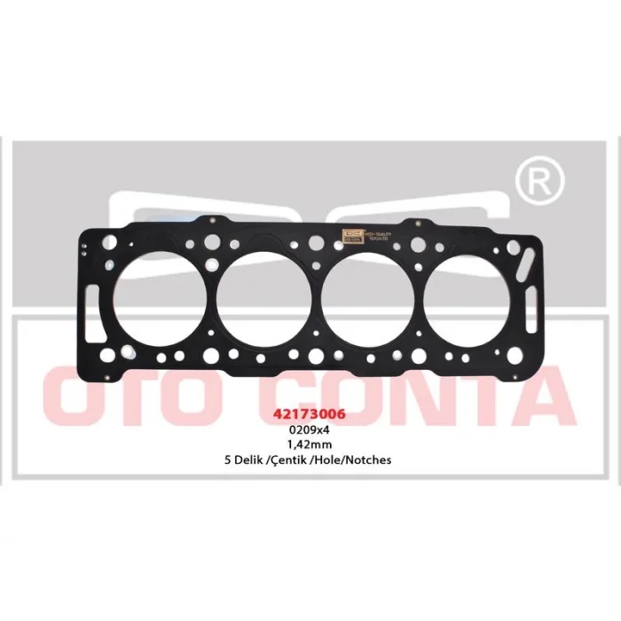 SILINDIR KAPAK CONTA BERLINGO PARTNER 1.9D CELIK MLS 5 DELIK 1.42MM DW8