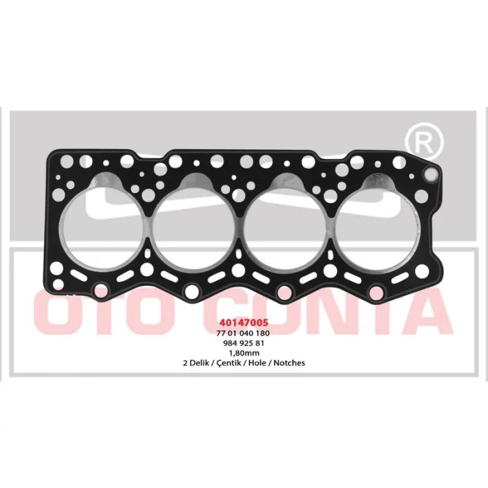 SILINDIR KAPAK CONTA DUCATO 2.5D 1.80MM 2 DELIK 08 89 >07 98