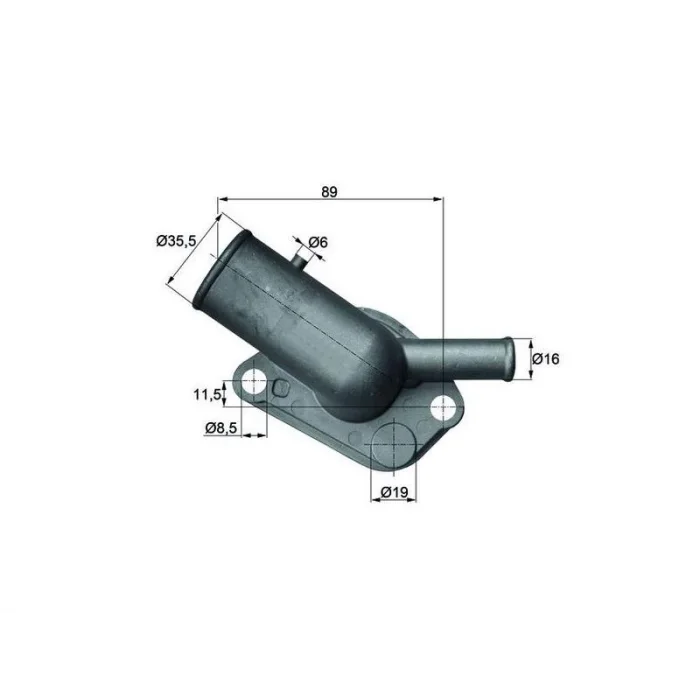 TERMOSTAT (KOMPLE) TEMPRA TIPO SLX UNO 70 (89-95) 1.4 1.4IE 1.6 1.6IE (87C)