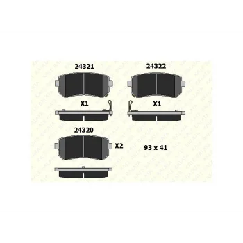 FREN BALATASI ARKA  ACCENT ERA 1.4 GL-1.5 CRDI-1.6 GLS 11/05=> KIA RIO 02=> KIA CEED 07=>