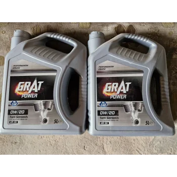 GRAT POWER MOTOR YAĞI TAM SENTETİK 0W20 5LT