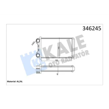 KALORIFER A4 1.6-1.8 (00-05) BENZ CLS SERISI (08-11) EXEO AL BRZ