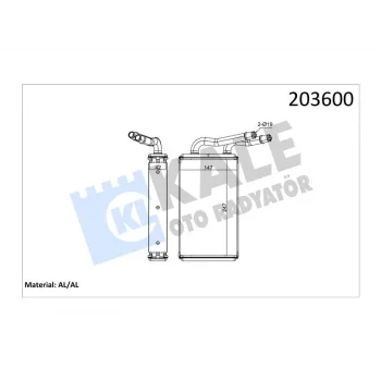 KALORIFER TRANSIT 2.2 2.4 3.2 2 SIRA AL/BRZ