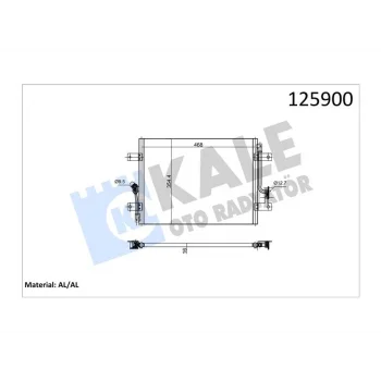 KONDENSER PALIO 1.2 1.6 16V ALBEA 1.2 1.4 1.6 16V 1.3 MJTD STRADA 1.2 1.3D MJET AL/BRZ