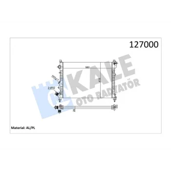 RADYATOR LAGUNA ESPACE 1.6 1.8 2.0 KLIMALI 2 SIRA AL+PL
