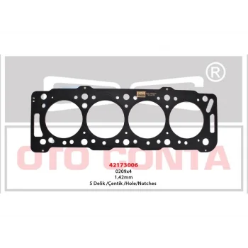 SILINDIR KAPAK CONTA BERLINGO PARTNER 1.9D CELIK MLS 5 DELIK 1.42MM DW8