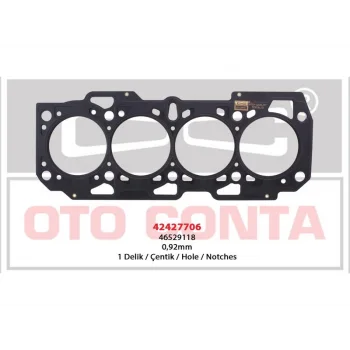 SILINDIR KAPAK CONTA COK KATLI CELIK 0.92MM 1 DELIK DOBLO 1.9D