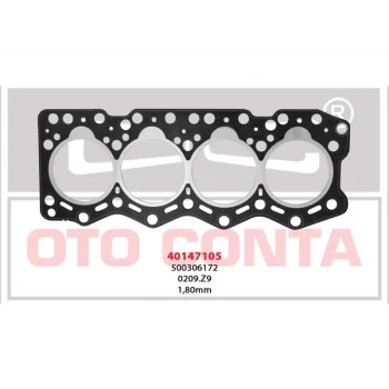 SILINDIR KAPAK CONTA DUCATO 2.8D 96MM 2 DELIK 1.80MM