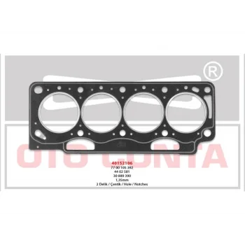 SILINDIR KAPAK CONTA LAGUNA MEGANE SCENIC F9Q 2 DELIK 1.35