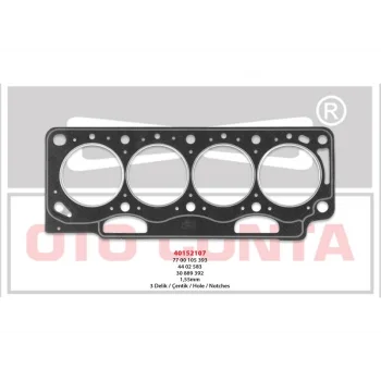 SILINDIR KAPAK CONTA LAGUNA MEGANE SCENIC F9Q 3 DELIK 1.55