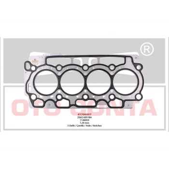 SILINDIR KAPAK CONTA P206 BIPPER NEMO 1.4 HDI CELIK MLS 3 DELIK 1.30MM DV4
