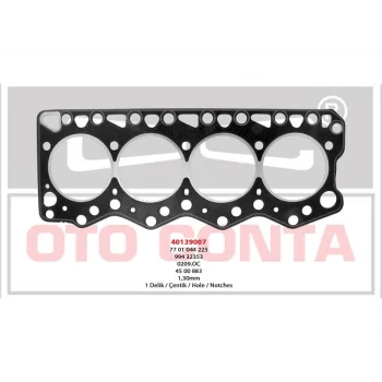 SILINDIR KAPAK CONTASI ( 1 KERTIK )DUCATO 2.8TDI MASTER 2.8DTI 1.30MM