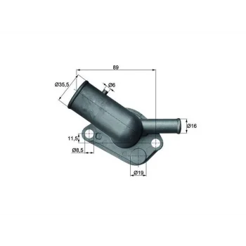 TERMOSTAT (KOMPLE) TEMPRA TIPO SLX UNO 70 (89-95) 1.4 1.4IE 1.6 1.6IE (87C)