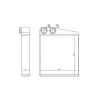 KALORIFER RADYATORU  CLIO III-MODUS 04>TWNG 07>