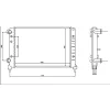 RADYATOR DOBLO DOBLO CARGO 1.4 10 05> 1.6 1.9D 01> (MEK+AC) (AL PL BRZ) 61766