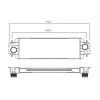 TURBO RADYATORU (INTERCOOLER) TRAFIC II 01 1.9 DCI 96762 A M (540X175X40)