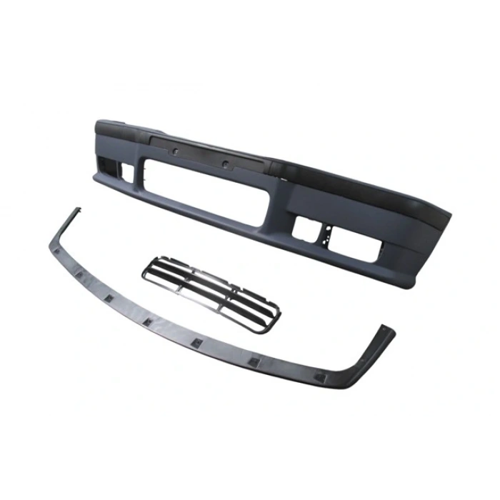 BMW 3 SERI- E36- 91/98; ÖN TAMPON ASTARLI (SPOİLERLİ/BANDLI/PANJURLU) (M-TECH/M3) (3 ÇITALI IZGARA)