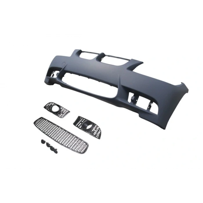 BMW 3 SERI- E90- 05/09; ÖN TAMPON ASTARLI(SİS D.Lİ KAPAK/IZGRALI/SEN.YUVALI/ÇEK.KAPAKLI)M3-STYLE/LCI