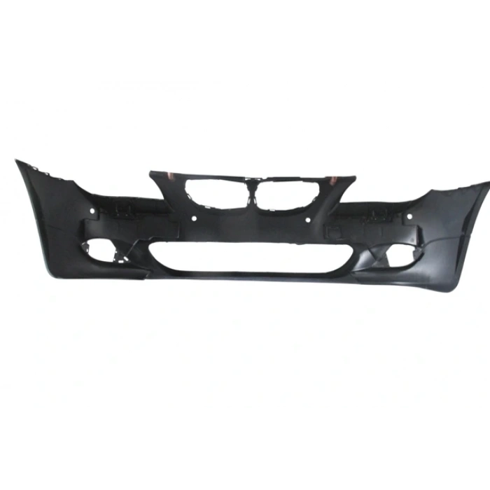 BMW 5 SERI- E60- 04/07; ÖN TAMPON (IZGARALI//PLAKA PLAST.)SEN.DELİKLİ 24MM/F.YIK.LI) (M-TECH) ASTARL