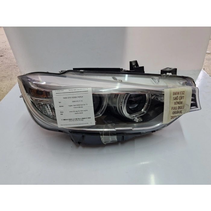 BMW F32 F36 420 SAĞ ÖN FAR BEYİNLER ÜZERİNDE ORJİNAL 2012-2016
