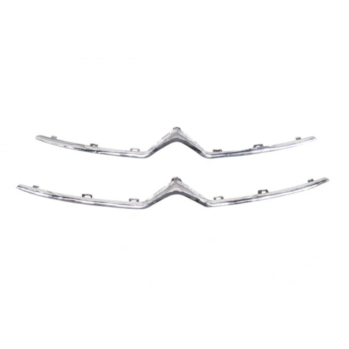 CITROEN C4- 11/17; ÖN PANJUR ÜST NİKELAJI (ALT/ÜST TAKIM 2 ADET) (TW)