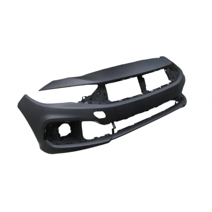 FIAT EGEA- SD/HB- 21/24; ÖN TAMPON SİYAH TAKVİYELİ (SİS/PANJUR DELİKLİ)