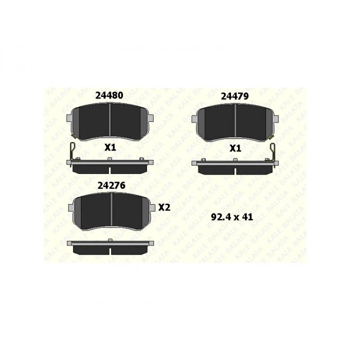 FREN BALATASI ARKA I10 PICANTO 1.0 1.1 05-11
