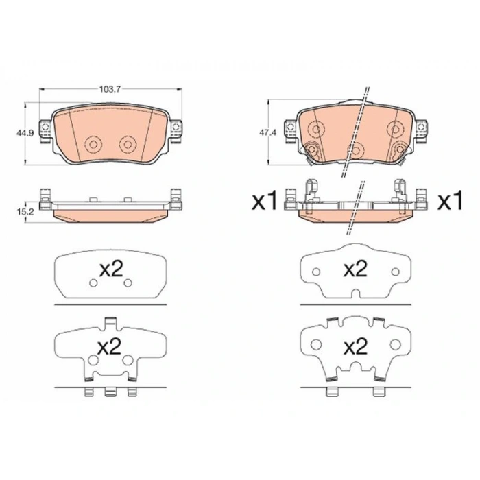 FREN BALATASI ARKA  KADJAR 15=> QASHQAI-XTRAIL 14=>
