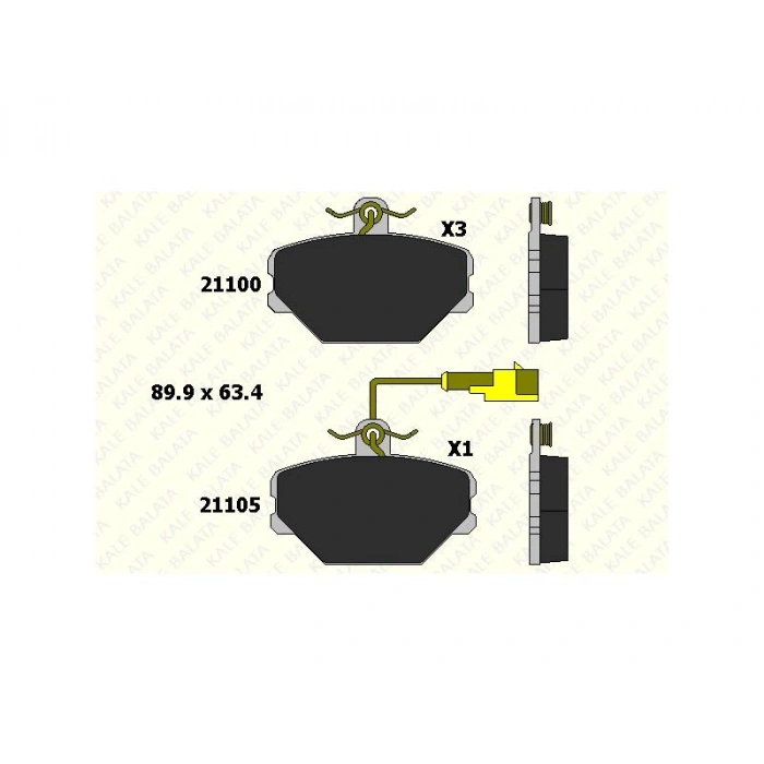 FREN BALATASI ON 1.4 1.6 TEMPRA TIPO FISLI