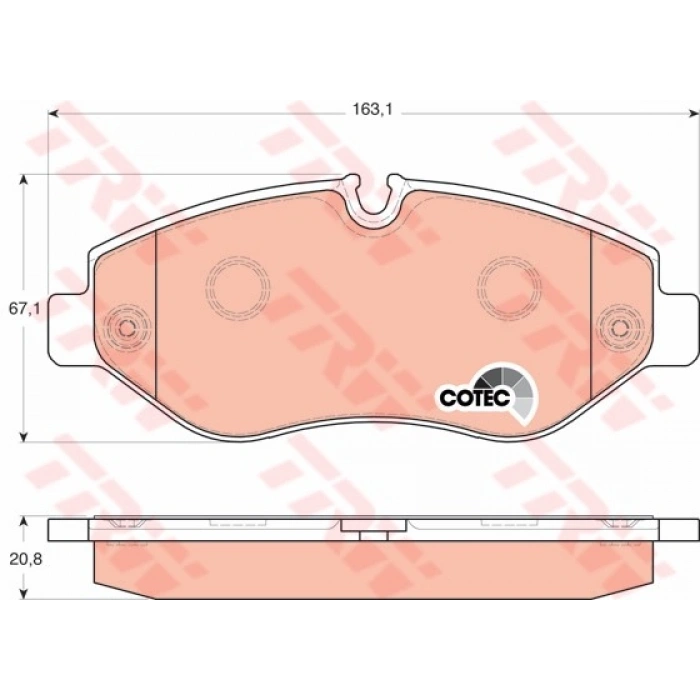 FREN BALATASI ON CRAFTER 2.5 TDI 06> SPRINTER 06> VIANO VITO 03>