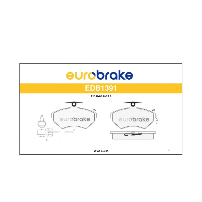 FREN BALATASI ON ( FISLI ) PASSAT A4 A5 (GDB1366)