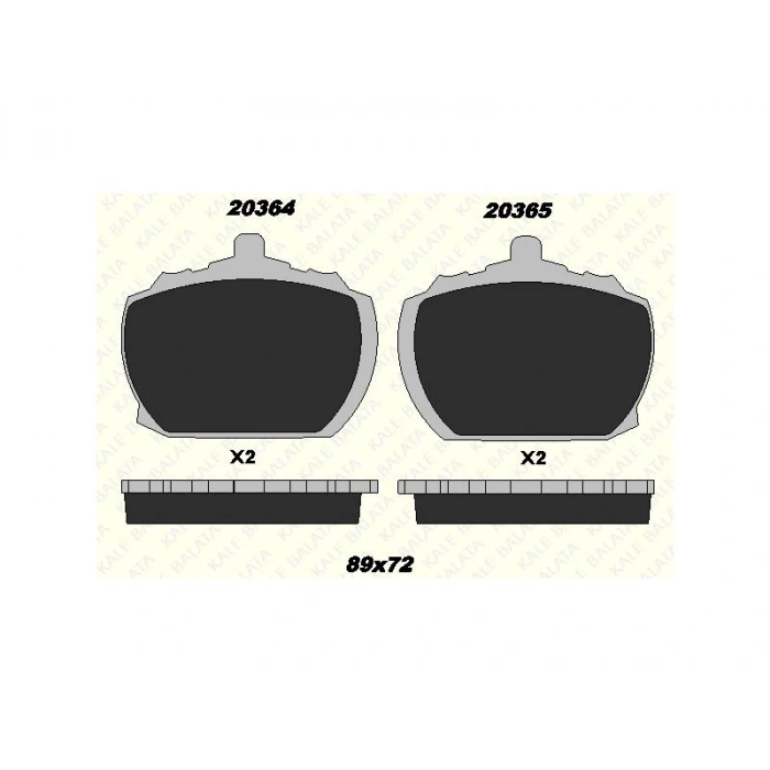 FREN BALATASI ON RANGE ROVER 85-90 DEFENDER 90-94 TRANSIT IVECO DAILY 78-92