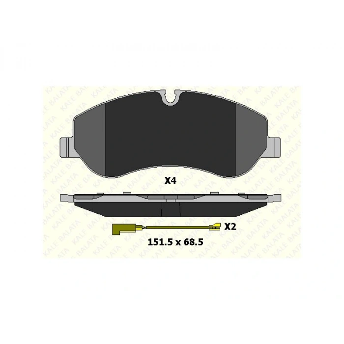 FREN BALATASI ON TRANSIT V362 CUSTOM TREND DELUX FISLI 12=>