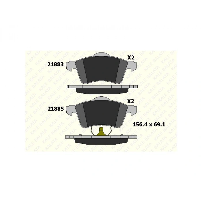 FREN BALATASI ON TRANSPORTER T4 2.5 TDI 90=>