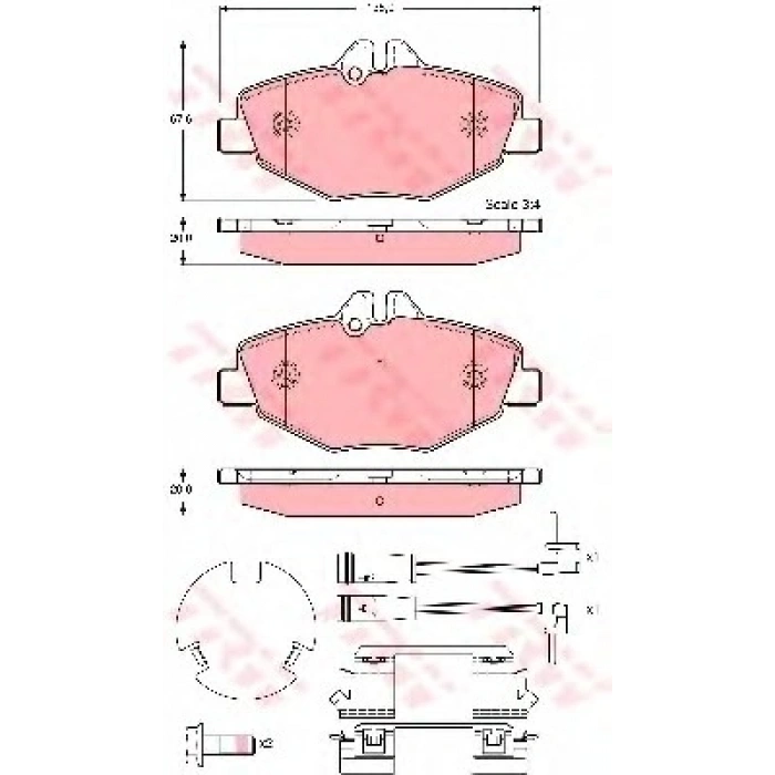 FREN BALATASI ON WVA 23743 E200 CDI MERCEDES