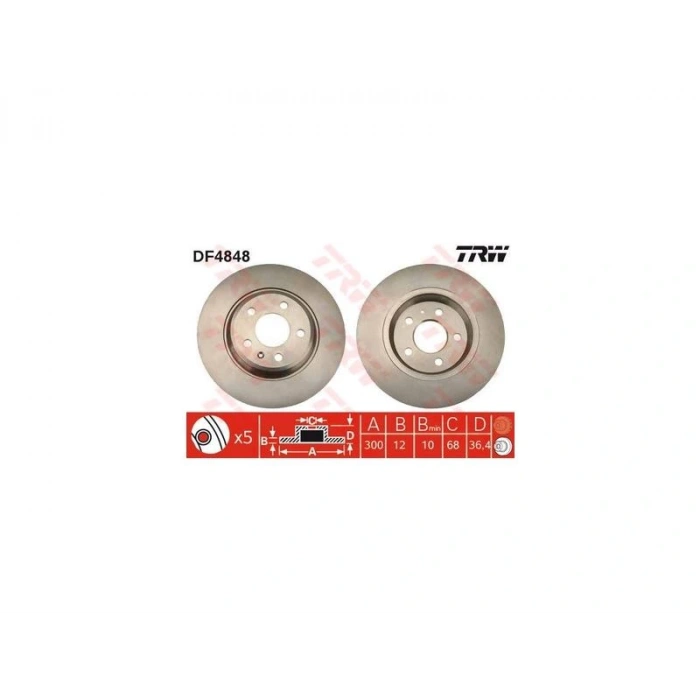 FREN DISKI ARKA DELIKSIZ  A4 A5 A6 A7 Q5 S6 // KODIAQ 06 /2007 >