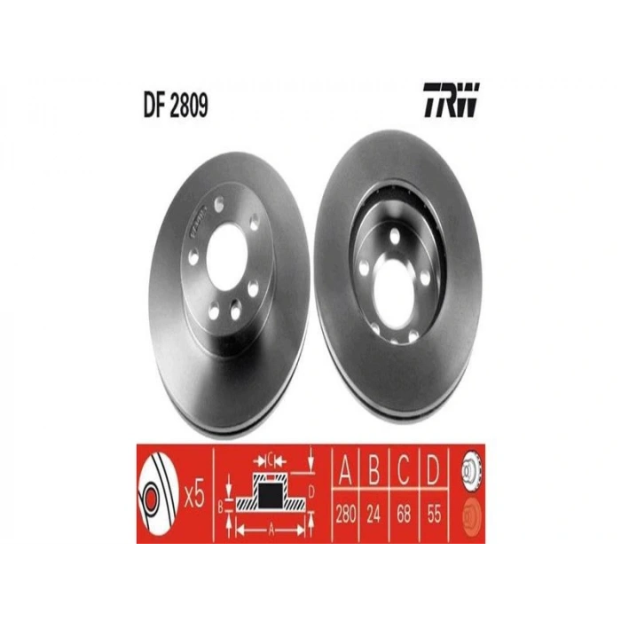 FREN DISKI ON (HAVALI) TRANSPORTER T4 CARAVELLE